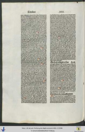 Titulus XVI.
