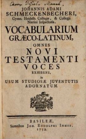 Vocabularium Graeco-latinum