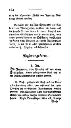 Regierungsform