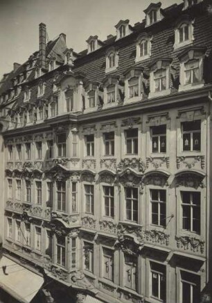 Leipzig, Hohmanns Hof : Leipzig, Hohmanns Hof. Petersstraße 15/Neumarkt 16. Straßenansicht