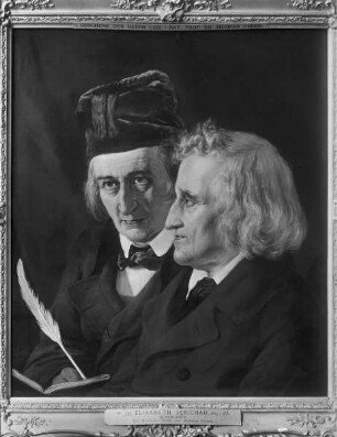 Doppelporträt der Brüder Jacob und Wilhelm Grimm / Die Brüder Grimm