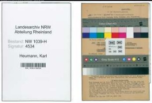 Entnazifizierung Karl Heumann , geb. 19.10.1885 (Postbeamter)