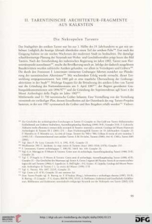 Die Nekropolen Tarents