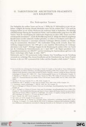 Die Nekropolen Tarents