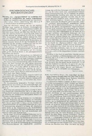 858-859 [Rezension] Die "Leien Bibel" des Strassburger Druckers Wendelin Rihel vom Jahre 1540