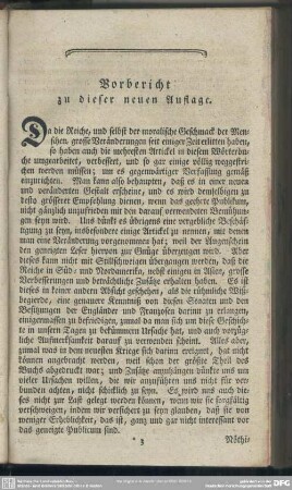 Vorbericht zu dieser neuen Auflage
