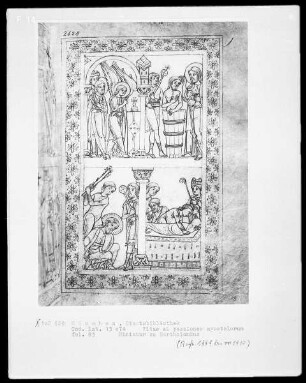 Vitae et passiones apostolorum — Vier Szenen aus der Legende des Apostels Bartholomäus, Folio 83recto
