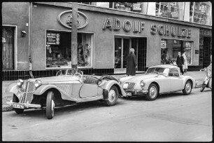Ein Ostberliner Fotograf in Westberlin, Bild 3: Sportwagen. SW-Foto, 1960 © Kurt Schwarz.