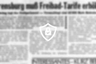 Ahrensburg muß Freibad-Tarife erhöhen