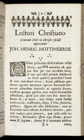 [Theologiæ Morum Specialis De Officiis erga Deum, Proximum & se ipsum]