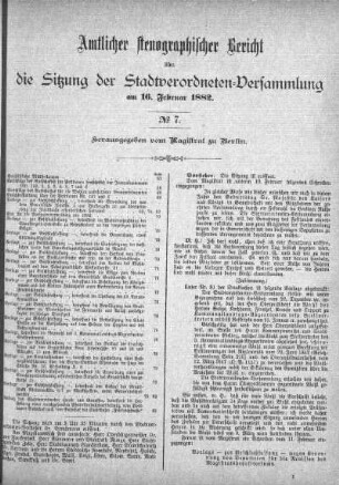 No 7, 16. Februar 1882