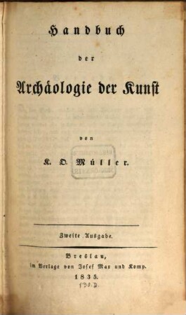 Handbuch der Archäologie der Kunst