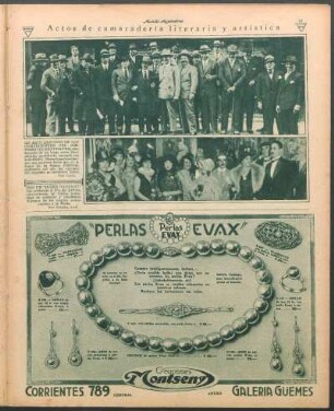 Actos de camaradería literaria y artística [Fotografías]