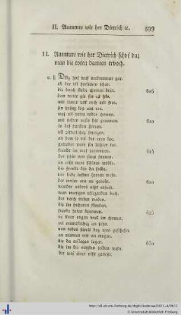 II. Aventure wie her Dietrich schvf daz man di toten dannen trvch.