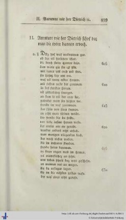 II. Aventure wie her Dietrich schvf daz man di toten dannen trvch.