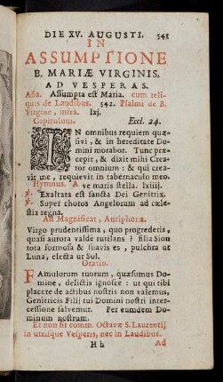 541-593, Die XV. Augusti in Assumptione B. Mariae Virginis