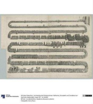 Leichenzug der Prinzessinnen Katharina, Elisabeth und Dorothea von Sachsen-Weißenfels