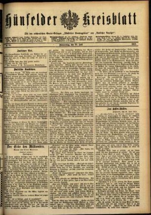 Ausgabe vom Donnerstag, den 25. Juli 1912.