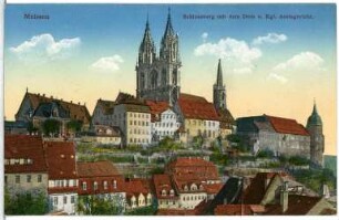 Meißen. Schlossberg mit Dom und Amtsgericht