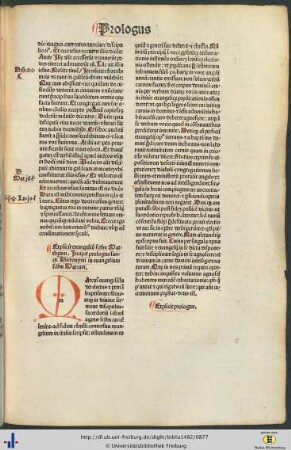 Prologus sancti Hieronymi in evangelium secundum Marcum