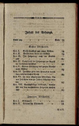 Inhalt des Anhangs