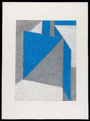 Kreidezeichnung der Künstlerin Christa Eichler, o.T., 1975