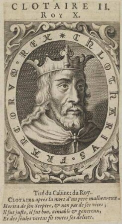 Bildnis des Clotaire II., König des Fränkischen Reiches