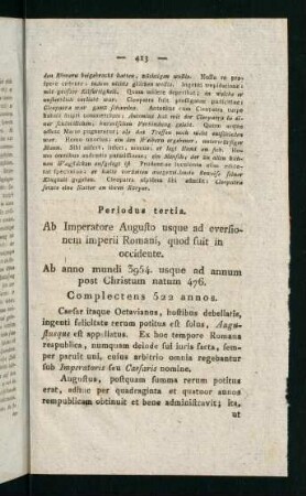 413-465, Periodus tertia (S. 433-448 doppelt im Original)
