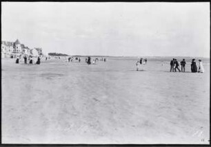La Baule, Badegäste am Strand