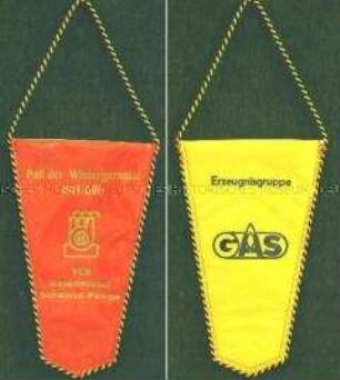 Wimpel des VEB Gaskombinat Schwarze Pumpe