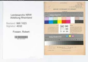 Entnazifizierung Robert Fossen , geb. 12.09.1904 (Regierungsinspektor)