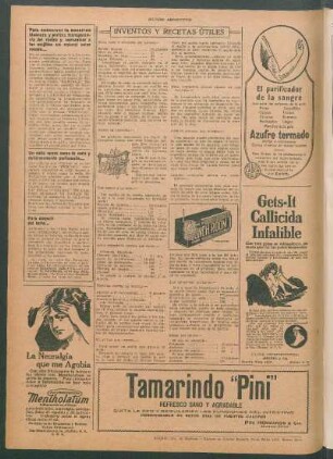 Inventos y recetas útiles