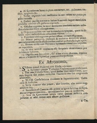 Ex Astronomia