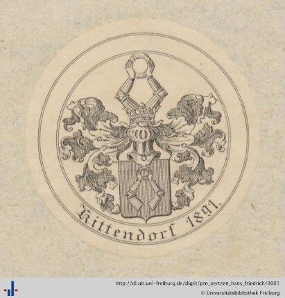 [Provenienz]: Oertzen, Hans Friedrich von