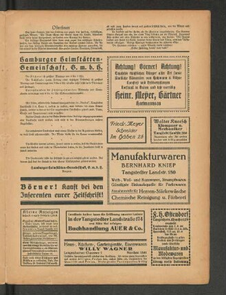 Hamburger Heimstätten=Gemeinschaft, G. m. b. H.