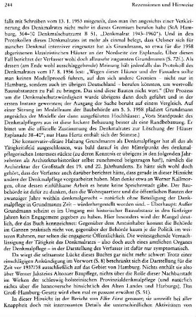 Rezensionen und Hinweise : Wissenschafts- und Kulturgeschichte
