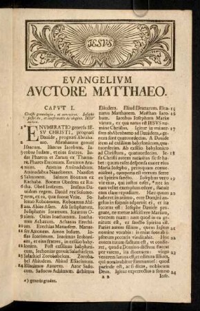 3-38, Evangelium Auctore Matthaeo