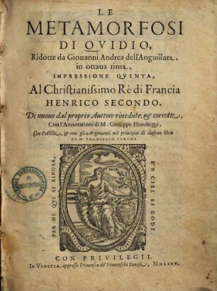 Le metamorfosi di Ovidio