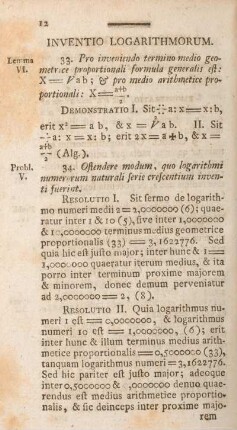 Inventio logarithmorum.