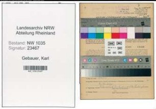 Entnazifizierung Karl Gebauer , geb. 04.04.1902 (Ingenieur)