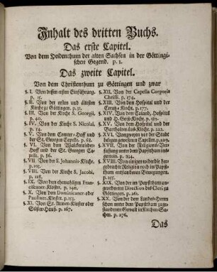 Inhalt des dritten Buchs