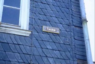 Straßenschild "Treibe"