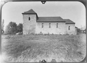 Röblingen am See. Kirche St. Nikolai (Baubeginn 12. Jh.). Ansicht von Süden