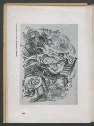 Lithographie aus dem Mappenwerk "Lysistrata"
