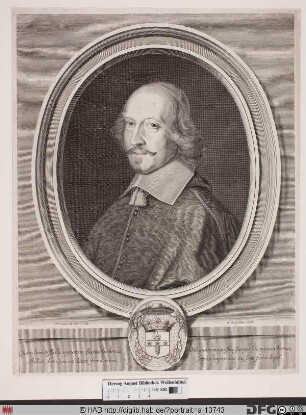 Bildnis Cardinal Jules Mazarin, 1659 duc de Nevers (eig. Giulio Mazarini od. Mazzarino)
