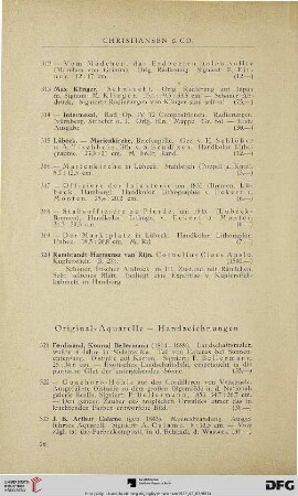 Original-Aquarelle – Handzeichnungen (Nr. 321-356)