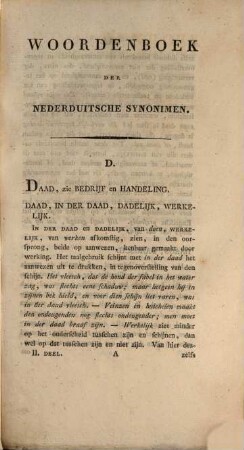 Woordenboek der Nederduitsche synonimen, 2. D - N