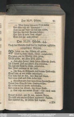 Der XLIV. Psalm. 44.