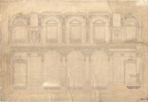 Neureuther, Gottfried von; München; Königlich - Bayerische Polytechnische Schule (TU) - Aula (Wandabwicklung)