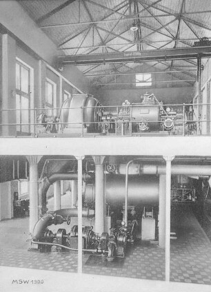 Dampfturbinenanlage mit Oberflächenkondensation (Maffei-Schwartzkopff-Werke GmbH) : Technikgeschichte | Maschinenbau | Kraftmaschinen | Dampfturbinen